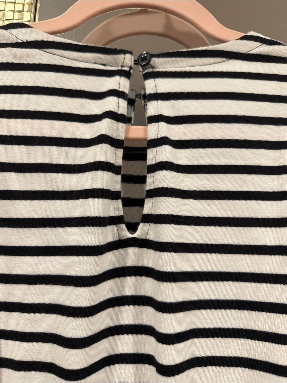 LOFT Black & White Striped Tank Bubble Dress - Picture 3 of 5